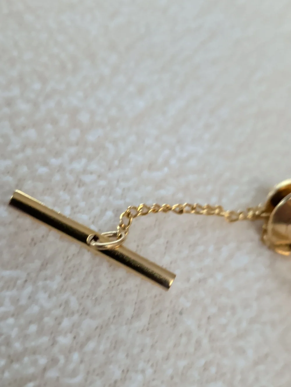 14k Mercedes Benz Gold-Tone Circular Propeller Tie Tack